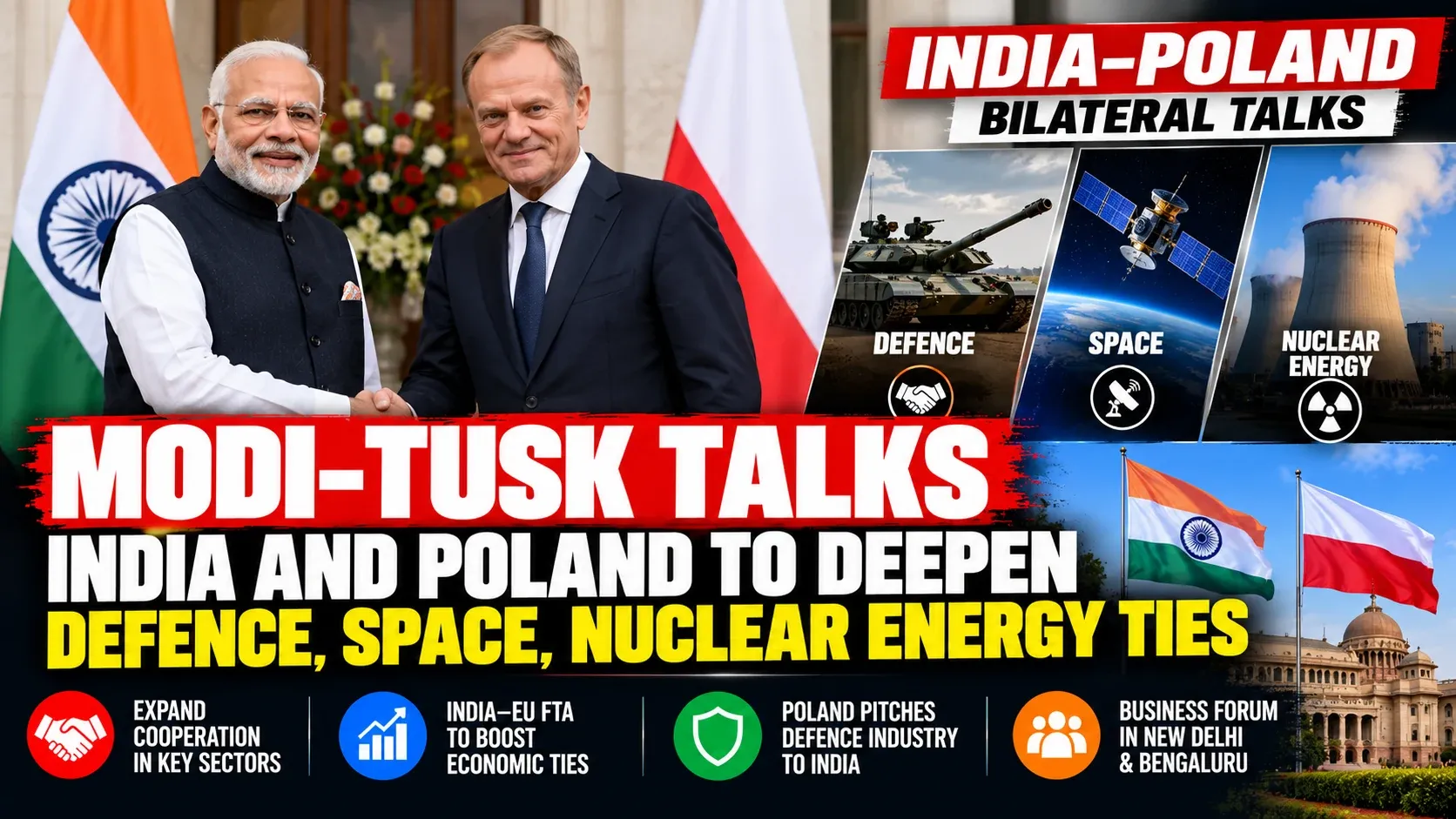 Modi-Tusk India-Poland bilateral talks thumbnail