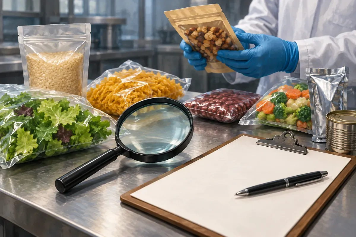 AI-generated illustration of unbranded food and inspection equipment