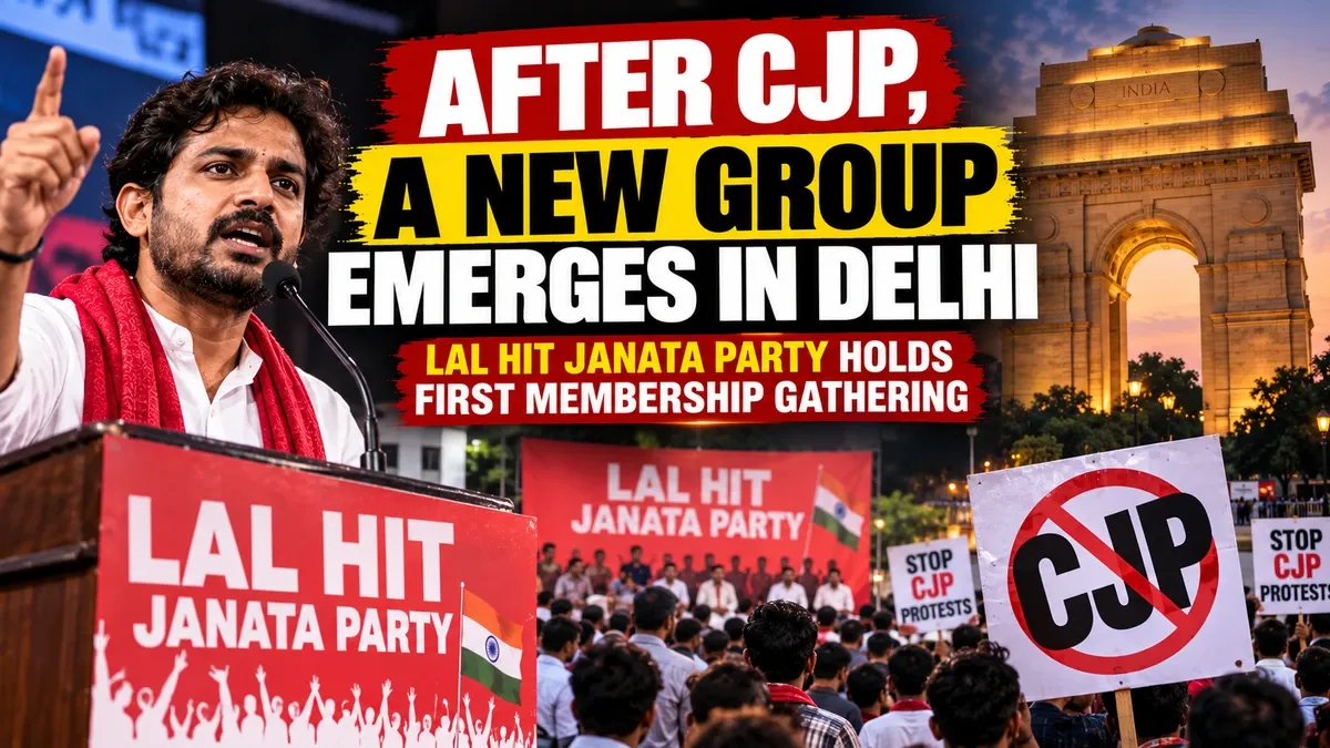 Illustrative Lal Hit Janata Party Delhi news cover