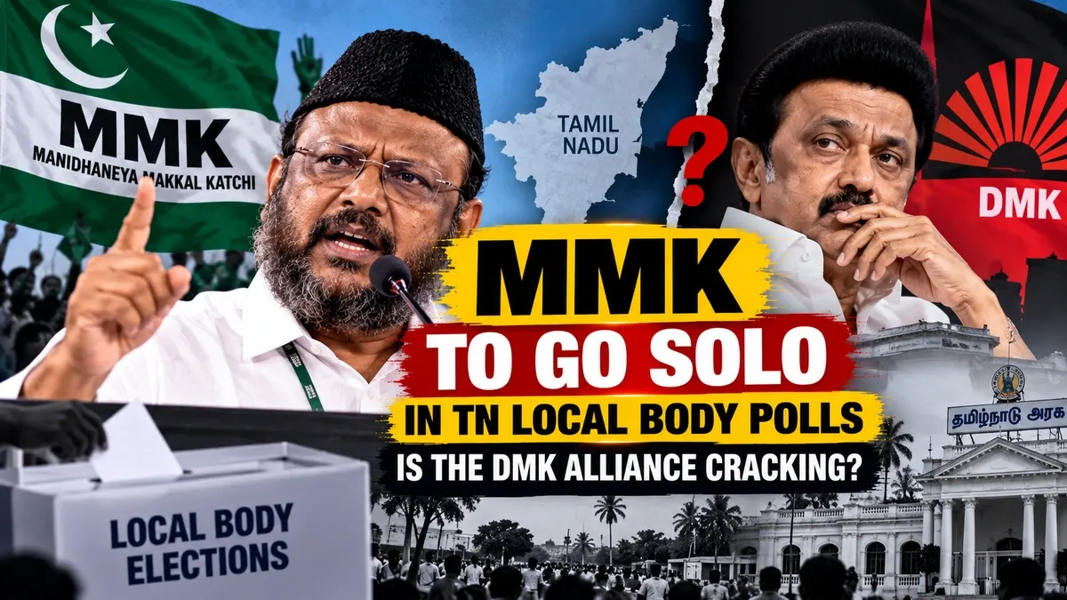 AI-generated illustrative graphic about MMK and questions over its relationship with the DMK
