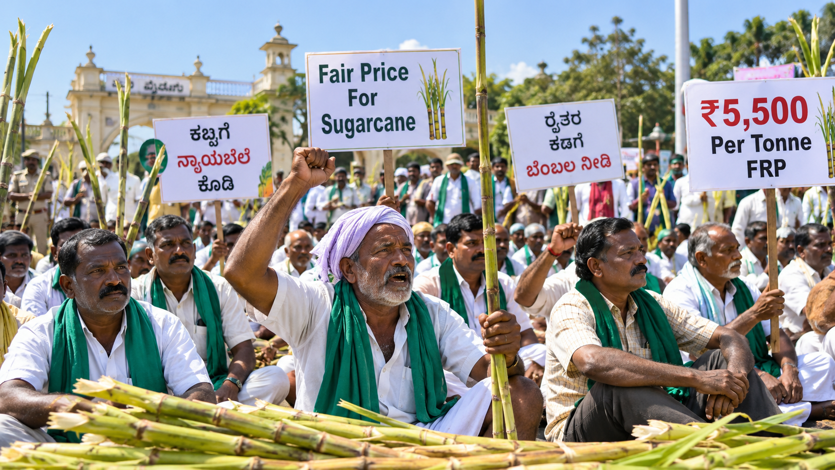 Karnataka Sugarcane Farmers Demand ₹5,500 per Tonne as Centre Forms Committee