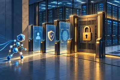 AI-generated illustration of AI access controls and computer servers